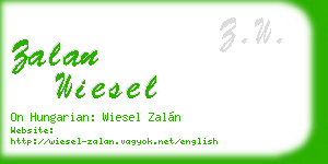 zalan wiesel business card